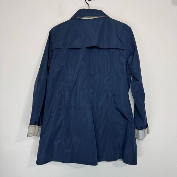 Barbour Navy Blue Reversible Trench 8 - Picture 4 of 8
